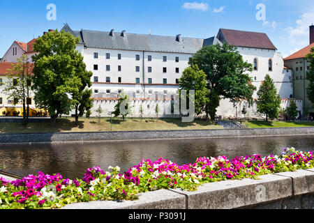 Un Prachenske Pisecky hrad museum, Krizikova elektrarna, Pisek, Ceska Republika Banque D'Images