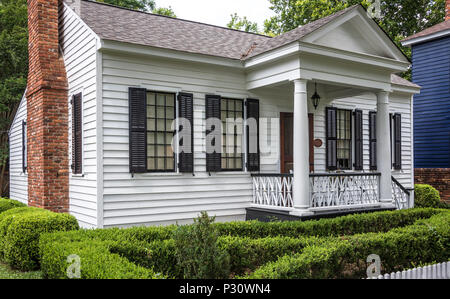 Pemberton Cottage, le 19e siècle accueil à Columbus, Géorgie, inventeur du Coca-Cola de pharmacien John Stith Pemberton. Banque D'Images