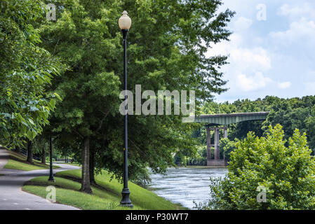 Chattahoochee RiverWalk le long de la rivière Chattahoochee à Columbus, en Géorgie. (USA) Banque D'Images