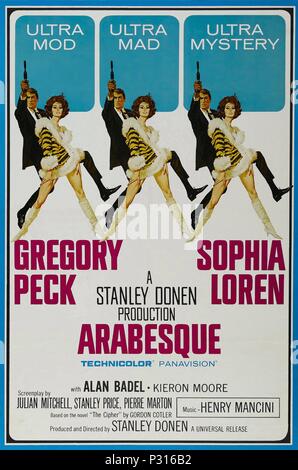 Titre original : ARABESQUE. Titre en anglais : ARABESQUE. Directeur de film : Stanley Donen. Année : 1966. Credit : GRADE/UNIVERSAL / Album Banque D'Images