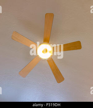 Ventilateur de plafond à la recherche jusqu'à l'accueil du modèle dans l'Utah Valley Banque D'Images
