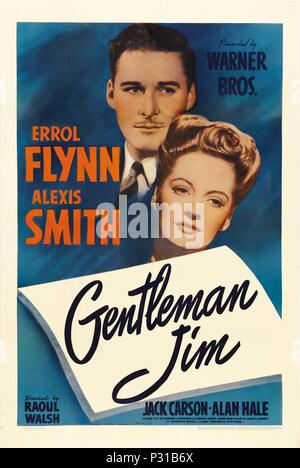 Titre original : GENTLEMAN JIM. Titre en anglais : GENTLEMAN JIM. Film Réalisateur : RAOUL WALSH. Année : 1942. WARNER BROS/crédit : premier album / NATIONAL Banque D'Images