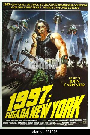 Titre original : Escape from NEW YORK. Titre en anglais : ESCAPE FROM NEW YORK. Film Réalisateur : John Carpenter. Année : 1981. Credit : AVCO EMBASSY / Album Banque D'Images