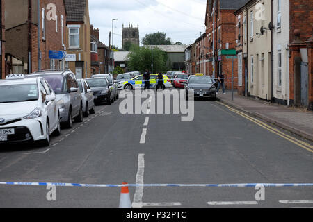 Loughborough, Leicestershire, UK 17ème juin, 2018 15 ans poignardé dans les premières heures du dimanche matin à ratcliffe road loughborough Crédit : mark severn/Alamy Live News Banque D'Images