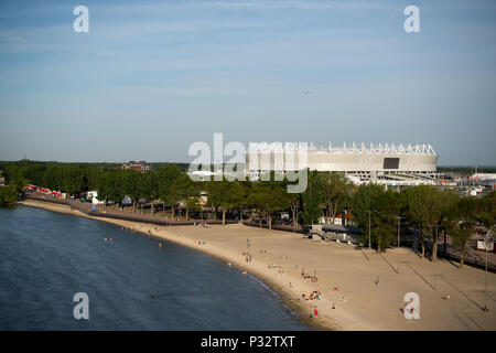 Moscou, Russie. 17 Juin, 2018. 17 juin 2018, le soccer, la Coupe du Monde FIFA 2018 : Une vue extérieure de l'Arène de Rostov. Photo : Marius Becker/dpa dpa : Crédit photo alliance/Alamy Live News Banque D'Images