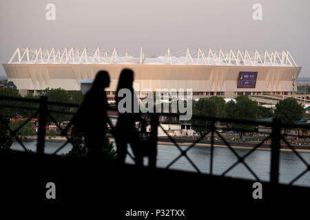 Moscou, Russie. 17 Juin, 2018. 17 juin 2018, le soccer, la Coupe du Monde FIFA 2018 : Une vue extérieure de l'Arène de Rostov. Photo : Marius Becker/dpa dpa : Crédit photo alliance/Alamy Live News Banque D'Images