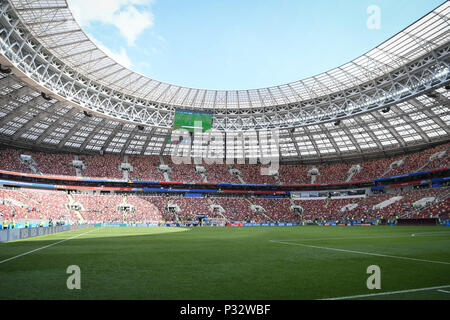 Moscou, Russie. 17 Juin, 2018. Le stade olympique Loujniki à Moscou. GES/football/Coupe du monde 2018 : la Russie Allemagne - Mexique, 17.06.2018/GES/soccer/football Worldcup 2018 Russie : Allemagne contre le Mexique, Moscou, 17 juin 2018 | dans le monde entier : dpa Crédit/Alamy Live News Banque D'Images