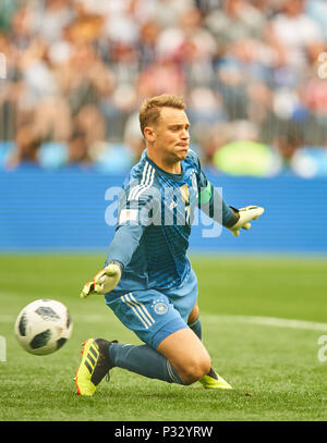 Moscou, Russie, 17 juin 2018. Allemagne - Mexique, Soccer, Moscou, le 17 juin 2018 Manuel NEUER, DFB gagne 0-1 ALLEMAGNE - COUPE DU MONDE 2018 Mexique Russie, Groupe F, de la saison 2018/2019, 17 juin 2018 L u z h n i k i Stadium de Moscou, Russie. © Peter Schatz / Alamy Live News Banque D'Images