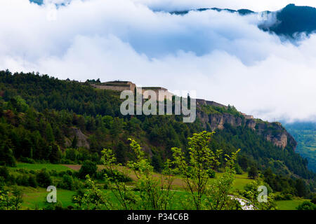 Forteresse Vauban Mont Dauphin dans les alpes françaises Banque D'Images