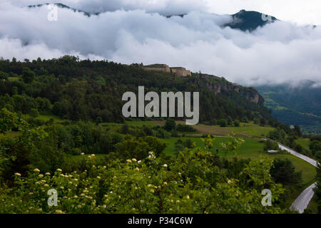 Forteresse Vauban Mont Dauphin dans les alpes françaises Banque D'Images