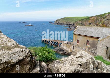 La péninsule du Lézard, au point le plus au sud de l'Angleterre,sur un été, Cornwall UK Banque D'Images