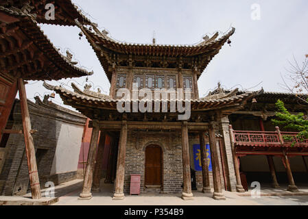 Le Shanxi Guilde au Temple Dafo, datant de 1100, Zhangye, Gansu, Chine Banque D'Images