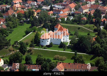 Varazdin château dans la vieille ville, construite au 13e siècle à Varazdin, Croatie Banque D'Images