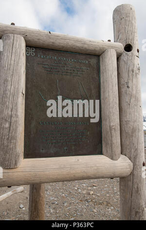 La Norvège, Svalbard, Spitzberg, l'Île Amsterdam, Smeerenburg Amsterdamoya aka. Ruines de Dutch station baleinière en usage à partir de 1614-1655. Monument culturel Banque D'Images