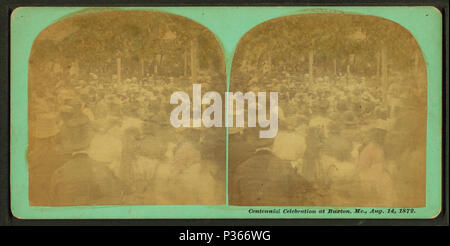 . Célébration du centenaire à Buxton, Me., 14 août 1872. Création : 1872. Couverture : 1870 ?-1875 ?. Point numérique publié le 7-18-2005 ; mise à jour 2-12-2009. 58 Célébration du centenaire à Buxton, Me., 14 août 1872, par Simon Towle, S. (4) Banque D'Images