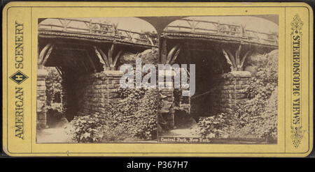 . Central Park, New York. [Pont] chêne TITRE ALTERNATIF : des vues stéréoscopiques. Référence : [1860 ?-1900 ?]. Article publié le 4-12-2006 numérique ; mis à jour le 6-25-2010. 60 Central Park, New York. Chêne (Pont), par Chase, W. M. (1881-1944), ca. 1818-1901 Banque D'Images