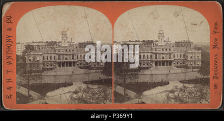 67 L'hôtel de ville, à partir de Robert N. Dennis collection de 13 vues stéréoscopiques Banque D'Images