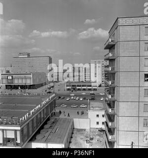 Berlin, RDA, vue de la Karl-Marx-Allee Banque D'Images