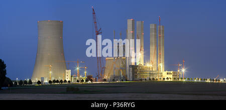 Un nouveau brown coal power plant est construit. Haute résolution panoramique tourné. Banque D'Images