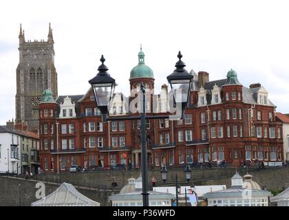 L'Église et l'hôtel Cromer Norfolk , Banque D'Images