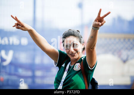 Moscou, Russie. 17 Juin, 2018. Au cours d'un match entre l'Allemagne et le Mexique, valide pour le premier tour du groupe F de la Coupe du Monde 2018, qui a eu lieu à du stade Luzhniki. Credit : Thiago Bernardes/Pacific Press/Alamy Live News Banque D'Images