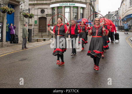 Helston Flora Day annulé pour la deuxième année consécutive Banque D'Images