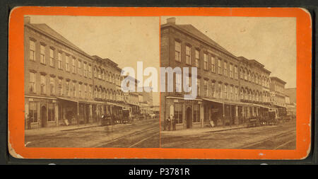 . Equitaaable Block, Av. de la Cour, Des Moines. Couverture : 1870 ?-1885 ?. Mentions légales Source : 1870 ?-1885 ?. Point numérique publié le 6-15-2005 ; mise à jour 2-12-2009. Bloc 97 Equitaaable, Av. de la Cour, Des Moines, de Robert N. Dennis collection de vues stéréoscopiques Banque D'Images