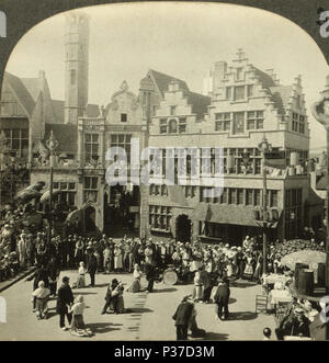 . Heure de danse folklorique dans le village belge. Un siècle de progrès. Chicago, 1933. Date de publication : 1933. Couverture : 1874 ?-1933. Mentions légales Source : 1874 ?-1933.. Point numérique publié le 6-15-2005 ; mise à jour 2-12-2009. 108 heures de danse folklorique dans le village belge. Un siècle de progrès. Chicago, 1933, de Robert N. Dennis collection de vue stéréoscopique Banque D'Images