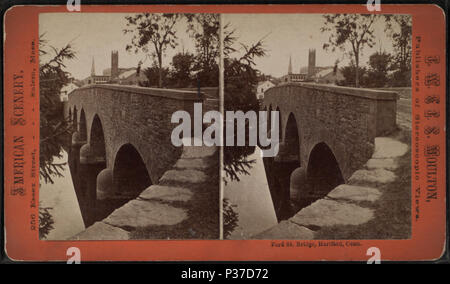 . Ford Street Bridge, Hartford, Conn. TITRE ALTERNATIF : paysages américains. Création : ca. 1880. Couverture : 1867 ?-1890 ?. Mentions légales Source : 1867 ?-1890 ?. Article publié le 12-1-2005 numérique ; mis à jour le 2-11-2009. 108 Ford Street Bridge, Hartford, Conn., par J. W. &Amp ; J.S. Moulton Banque D'Images