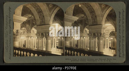 . Un poème en colonnes de marbre et de fresques aux murs, Bibliothèque du Congrès, Washington, D.C., U.S.A. Création : 1890-1910. Couverture : 1890 ?-1910 ?. Mentions légales Source : 1890 ?-1910 ?. Article publié le 12-1-2005 numérique ; mis à jour le 2-12-2009. Un poème en 12 colonnes de marbre et de fresques aux murs, Bibliothèque du Congrès, Washington, D.C., Etats-Unis, de Robert N. Dennis collection de vues stéréoscopiques 2 Banque D'Images