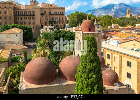 Eglise San Cataldo de Palerme, Italie Banque D'Images