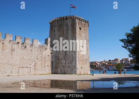 La forteresse Kamerlengo, Trogir, Croatie. Banque D'Images