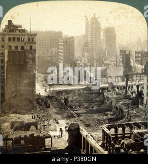 . Anglais : De Kohl Bldg. vers le sud jusqu'à la une fois grand centre d'affaires de détruit San Francisco, Californie Português : terremoto na Cidade de São Francisco, Califórnia em 1906. . Référence : 1906. Mentions légales Source : New York : Underwood & Underwood, 1906.. Article 3-9-2006 numérique publié ; mise à jour 2-12-2009. 113 de Kohl Bldg. vers le sud jusqu'à la une fois grand centre d'affaires de détruit San Francisco, Cal, par Underwood &AMP ; Underwood redimensionner Banque D'Images