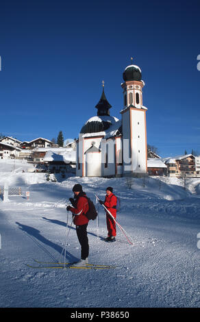 Seefeld, Autriche, Seekirche Sainte Croix Banque D'Images