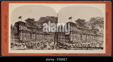 . Grand Union Hotel, Saratoga, N.Y. Couverture : [1870 ?-1880 ?]. Mentions légales Source : Albany et Saratoga Springs, N.Y. : McDonnald & Sterry, [1870 ?-1880 ?]. 10-24-2005 point numérique publié ; mis à jour le 2-11-2009. 130 Grand Union Hotel, Saratoga, N.Y, par McDonnald &AMP ; Sterry Banque D'Images