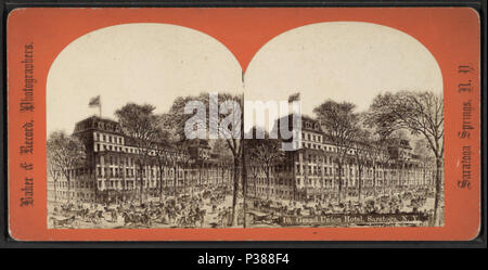 130 Grand Union Hotel Saratoga, N.Y, à partir de Robert N. Dennis collection de vues stéréoscopiques Banque D'Images