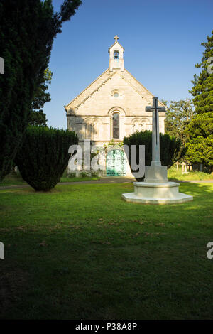 La chapelle anglicane de Southampton vieux cimetière, Southampton, Hampshire, Angleterre commun. Banque D'Images