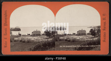 . Vue générale, le lac Saratoga, regardant vers le sud. Référence : [1869 ?-1880 ?]. Mentions légales Source : Saratoga Springs, N.Y. : Baker & Record, [1869 ?-1880 ?]. Article publié le 12-1-2005 numérique ; mis à jour le 2-11-2009. 121 Vue générale, le lac Saratoga, regardant vers le sud, à partir de Robert N. Dennis collection de vues stéréoscopiques 7 Banque D'Images