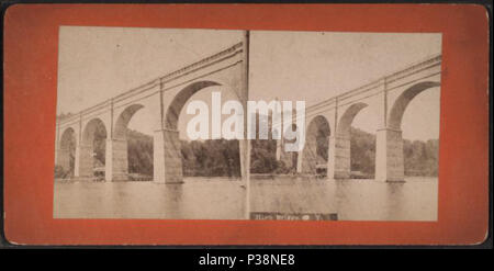 . Haut Pont, New York. Couverture : 1858 ?-1905 ?. Point numérique publié le 8-31-2005 ; mise à jour 2-11-2009. 139 High Bridge, New York, à partir de Robert N. Dennis collection de vues stéréoscopiques Banque D'Images