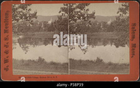 140 Highland Falls Village, Hudson River, New York, par J. W. &Amp ; J.S. Moulton Banque D'Images