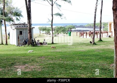 La plage de la cambuse est situé près du village de mon désert, dans la partie sud-est de l'île Maurice. C'est l'une des nombreuses plages de l'île Maurice situé Banque D'Images