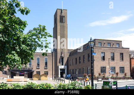 Hornsey Town Hall (immeuble), le Broadway, Crouch End, London Borough of Haringey, Greater London, Angleterre, Royaume-Uni Banque D'Images