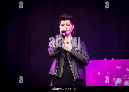 Landgraaf, Pays-Bas 16 juin 2018 Le Script en concert au Festival Pinkpop 2018 © Roberto Finizio/ Alamy Live News Banque D'Images