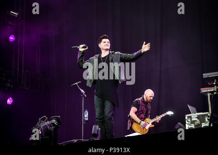 Landgraaf, Pays-Bas 16 juin 2018 Le Script en concert au Festival Pinkpop 2018 © Roberto Finizio/ Alamy Live News Banque D'Images