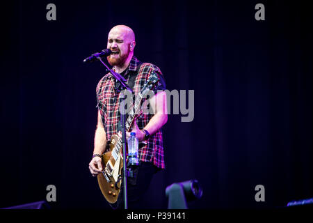 Landgraaf, Pays-Bas 16 juin 2018 Le Script en concert au Festival Pinkpop 2018 © Roberto Finizio/ Alamy Live News Banque D'Images