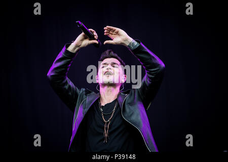 Landgraaf, Pays-Bas 16 juin 2018 Le Script en concert au Festival Pinkpop 2018 © Roberto Finizio/ Alamy Live News Banque D'Images