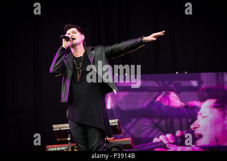 Landgraaf, Pays-Bas 16 juin 2018 Le Script en concert au Festival Pinkpop 2018 © Roberto Finizio/ Alamy Live News Banque D'Images