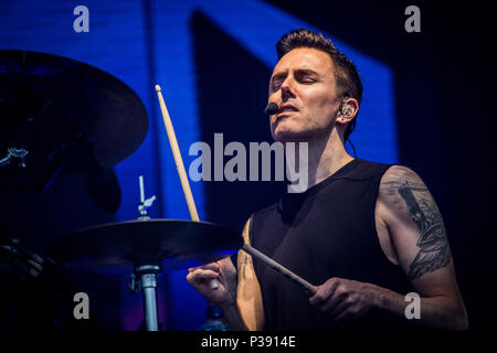 Landgraaf, Pays-Bas 16 juin 2018 Le Script en concert au Festival Pinkpop 2018 © Roberto Finizio/ Alamy Live News Banque D'Images