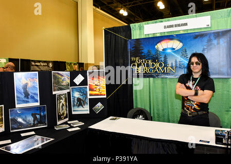 Pasadena, Californie, le 16 juin 2018, l'artiste Claudio Bergamin exotiques au Con jour 2. Credit : Ken Howard Images/Alamy Live News Banque D'Images