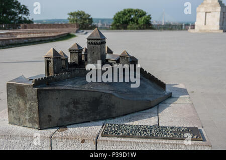 Belgrade, Serbie le 30 avril 2018 : Modèle Fer de la forteresse de Kalemegdan, Serbie Banque D'Images